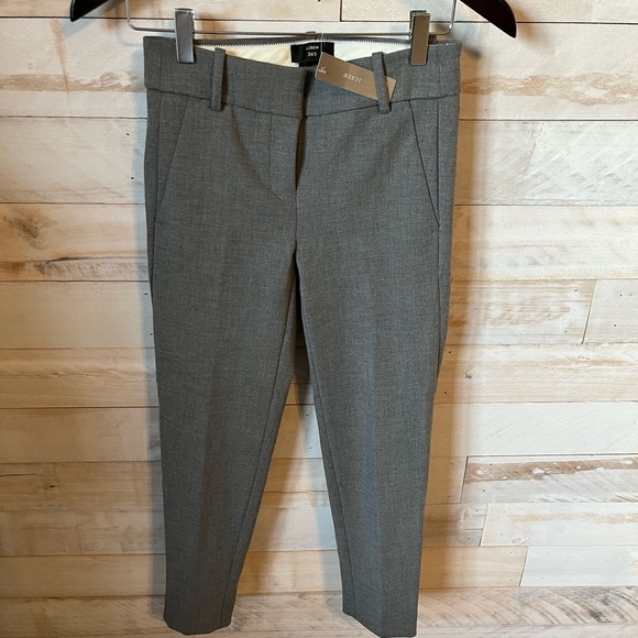 NWT J.Crew 365 Cameron grey pants size 00P - Picture 5 of 11